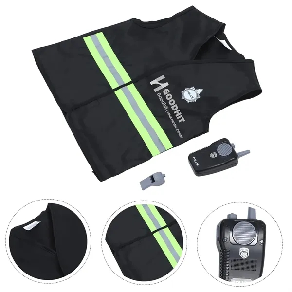 Kids Policeman Role Play Costume Set for Themed Party - Kids Policeman Role Play Costume Set for Themed Party - Image 1 of 3