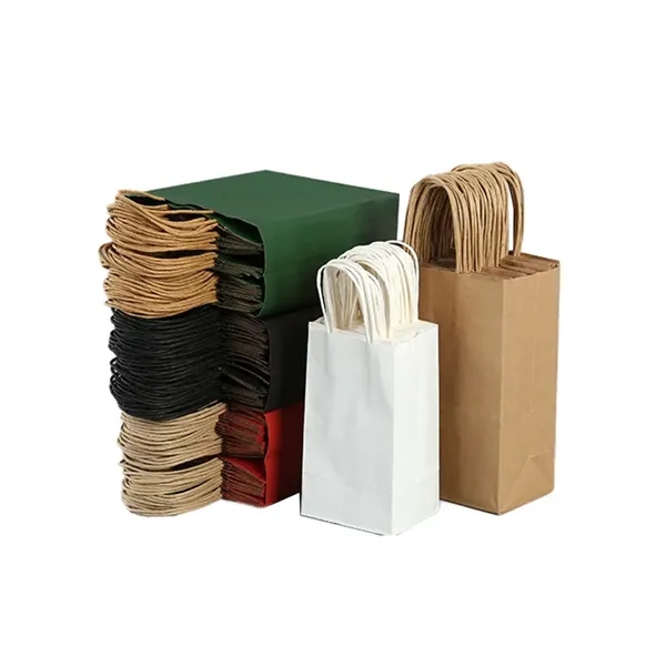 Custom Kraft Paper Tote Bags - Custom Kraft Paper Tote Bags - Image 7 of 7