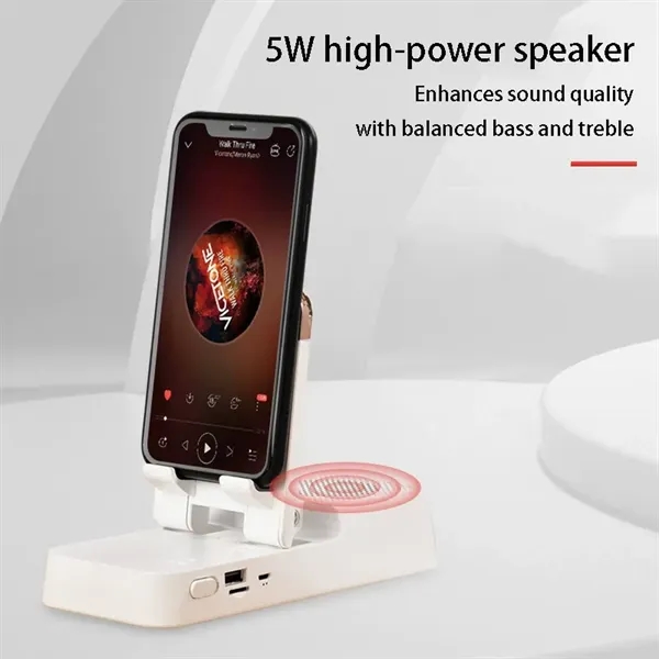 3-in-1 Phone and Tablet Stand with Bluetooth Speaker - 3-in-1 Phone and Tablet Stand with Bluetooth Speaker - Image 2 of 5