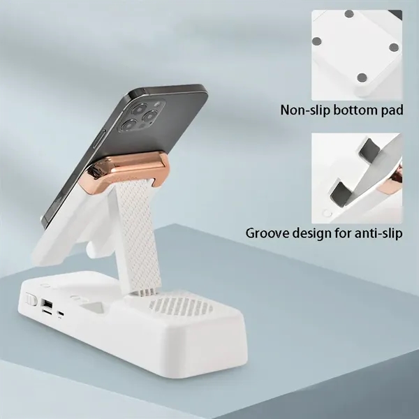 3-in-1 Phone and Tablet Stand with Bluetooth Speaker - 3-in-1 Phone and Tablet Stand with Bluetooth Speaker - Image 3 of 5