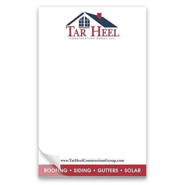 Paper Note Pad 3 1/2 x 5 1/2, 50 pages w/ magnet - Paper Note Pad 3 1/2 x 5 1/2, 50 pages w/ magnet - Image 0 of 1