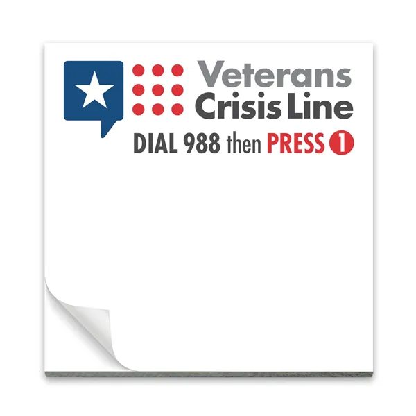 Paper Note Pad 3 x 3, 25 pages, w/mag 4CP