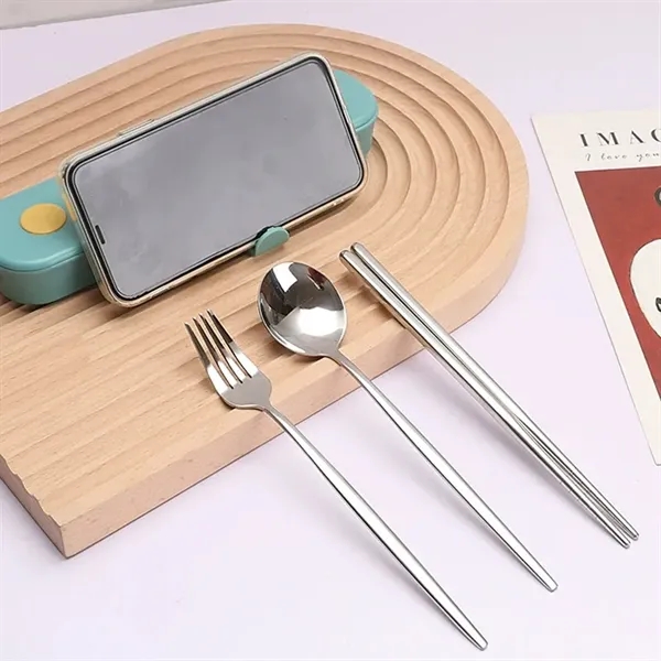 Reusable Flatware Set with Case - Reusable Flatware Set with Case - Image 2 of 3