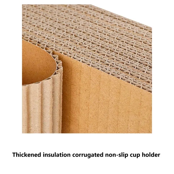 Heat-Resistant Insulated Paper Coffee Cup Sleeve - Heat-Resistant Insulated Paper Coffee Cup Sleeve - Image 2 of 10