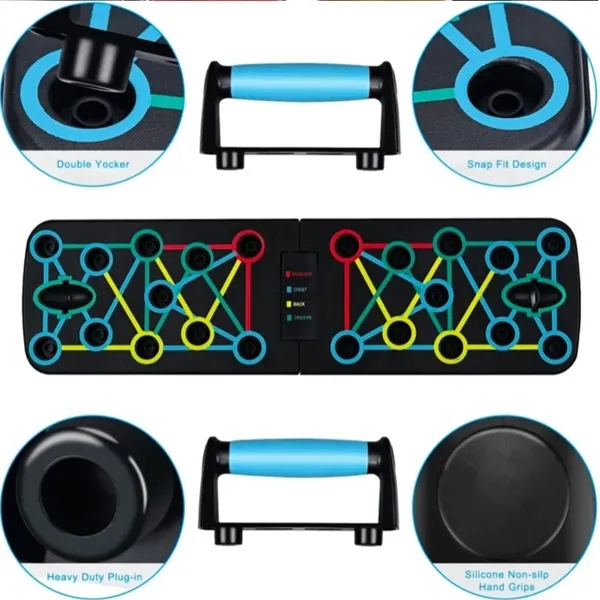 Workout Equipment Multi-Functional Foldable Push Up Board - Workout Equipment Multi-Functional Foldable Push Up Board - Image 2 of 3