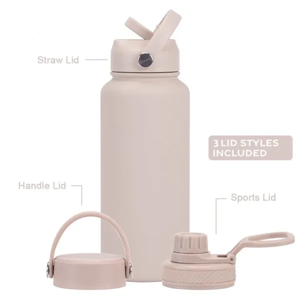 33 oz Stainless Steel Double Wall Vacuum Insulated Bottle - 33 oz Stainless Steel Double Wall Vacuum Insulated Bottle - Image 1 of 4