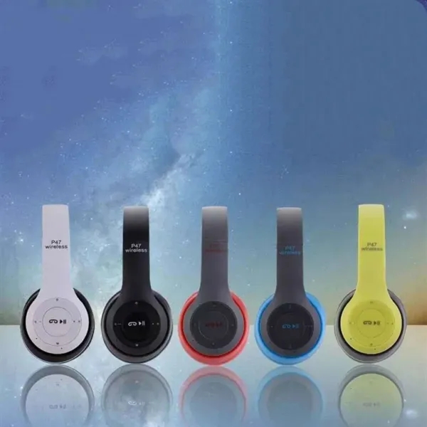 Wireless Headphones P47 Bluetooth Over Ear Foldable Headset - Wireless Headphones P47 Bluetooth Over Ear Foldable Headset - Image 1 of 5