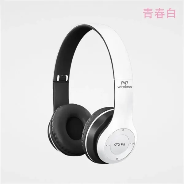 Wireless Headphones P47 Bluetooth Over Ear Foldable Headset - Wireless Headphones P47 Bluetooth Over Ear Foldable Headset - Image 2 of 5