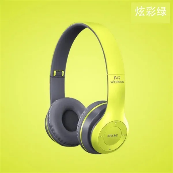 Wireless Headphones P47 Bluetooth Over Ear Foldable Headset - Wireless Headphones P47 Bluetooth Over Ear Foldable Headset - Image 3 of 5