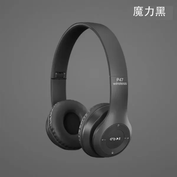Wireless Headphones P47 Bluetooth Over Ear Foldable Headset - Wireless Headphones P47 Bluetooth Over Ear Foldable Headset - Image 5 of 5