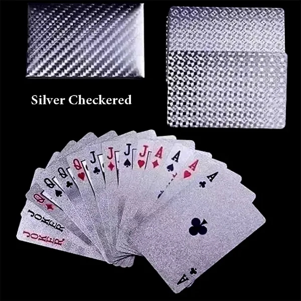 Waterproof Poker Cards With Silver Foil - Waterproof Poker Cards With Silver Foil - Image 4 of 10