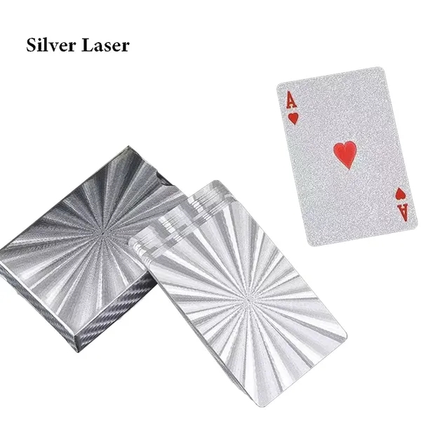 Waterproof Poker Cards With Silver Foil - Waterproof Poker Cards With Silver Foil - Image 6 of 10
