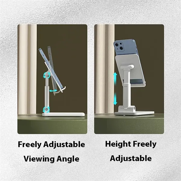 ABS Foldable Adjustable Phone & Tablet Stand - ABS Foldable Adjustable Phone & Tablet Stand - Image 3 of 10