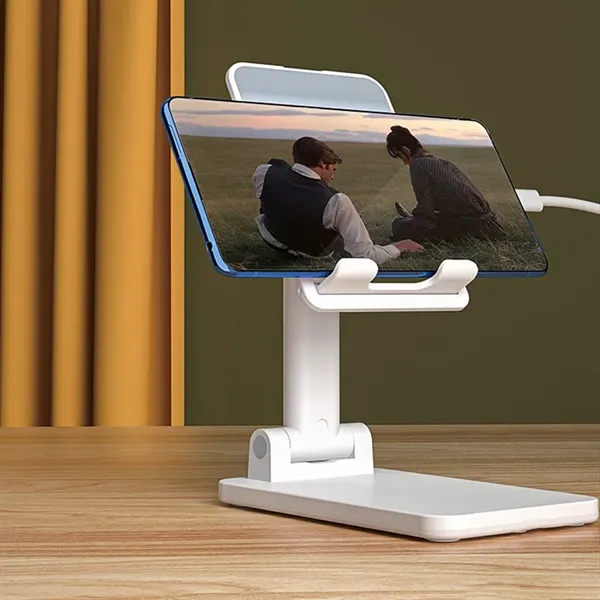 ABS Foldable Adjustable Phone & Tablet Stand - ABS Foldable Adjustable Phone & Tablet Stand - Image 4 of 10
