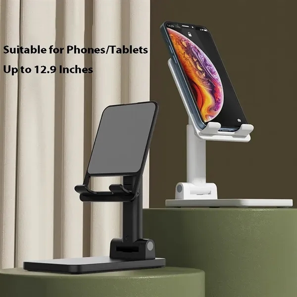ABS Foldable Adjustable Phone & Tablet Stand - ABS Foldable Adjustable Phone & Tablet Stand - Image 5 of 10
