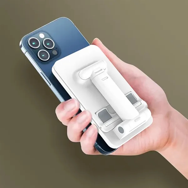 ABS Foldable Adjustable Phone & Tablet Stand - ABS Foldable Adjustable Phone & Tablet Stand - Image 6 of 10