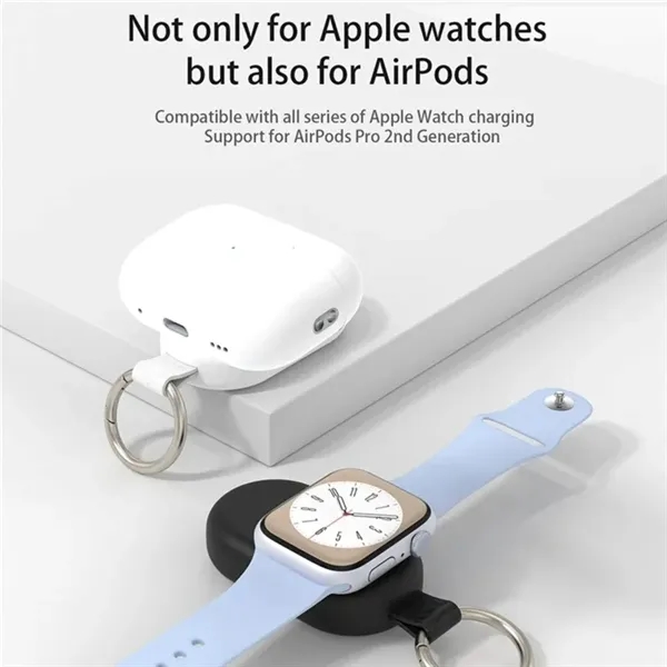 Portable Keychain 1200mAh Battery Charger for Apple Watch - Portable Keychain 1200mAh Battery Charger for Apple Watch - Image 1 of 4