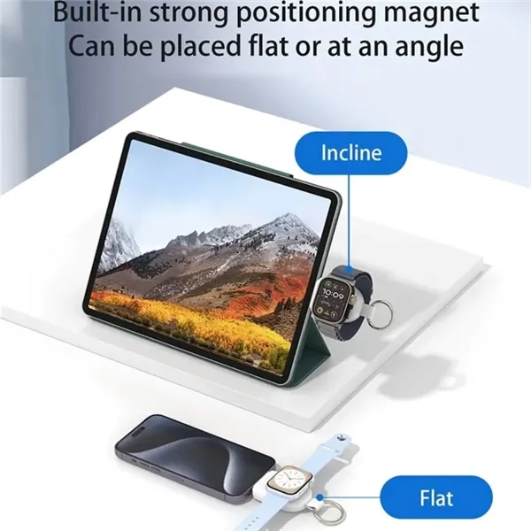 Portable Keychain 1200mAh Battery Charger for Apple Watch - Portable Keychain 1200mAh Battery Charger for Apple Watch - Image 2 of 4