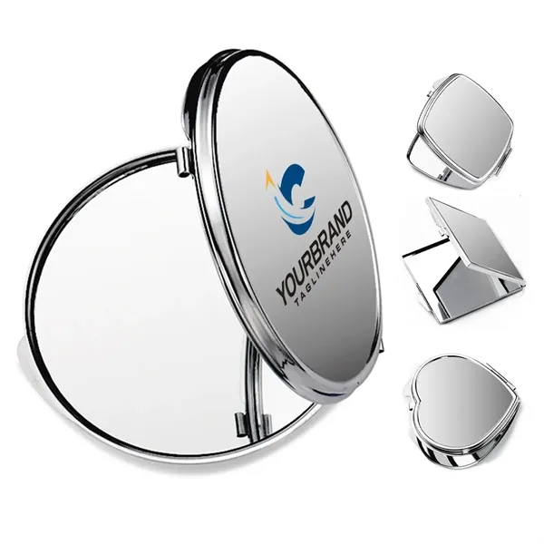 Simple Blank Makeup Mirror Love Square Round Stainless Steel - Simple Blank Makeup Mirror Love Square Round Stainless Steel - Image 0 of 5