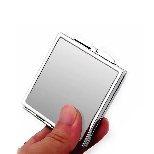 Simple Blank Makeup Mirror Love Square Round Stainless Steel - Simple Blank Makeup Mirror Love Square Round Stainless Steel - Image 4 of 5