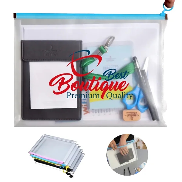 Transparent File Bag A4 Student Information Stationery - Transparent File Bag A4 Student Information Stationery - Image 0 of 3