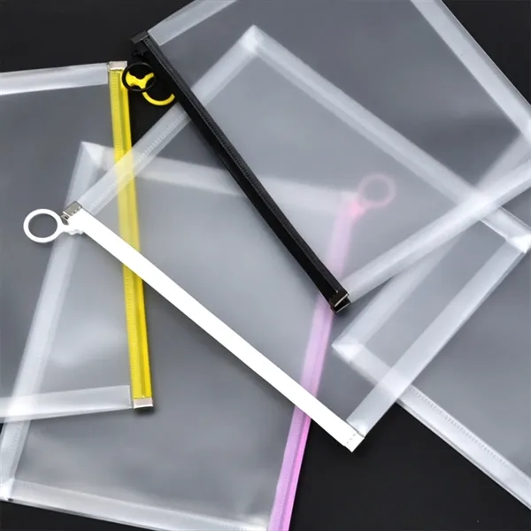 Transparent File Bag A4 Student Information Stationery - Transparent File Bag A4 Student Information Stationery - Image 1 of 3