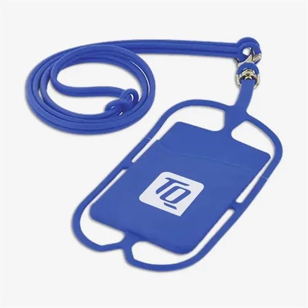 Lanyard Silicone Phone Wallet Holder - Lanyard Silicone Phone Wallet Holder - Image 3 of 5