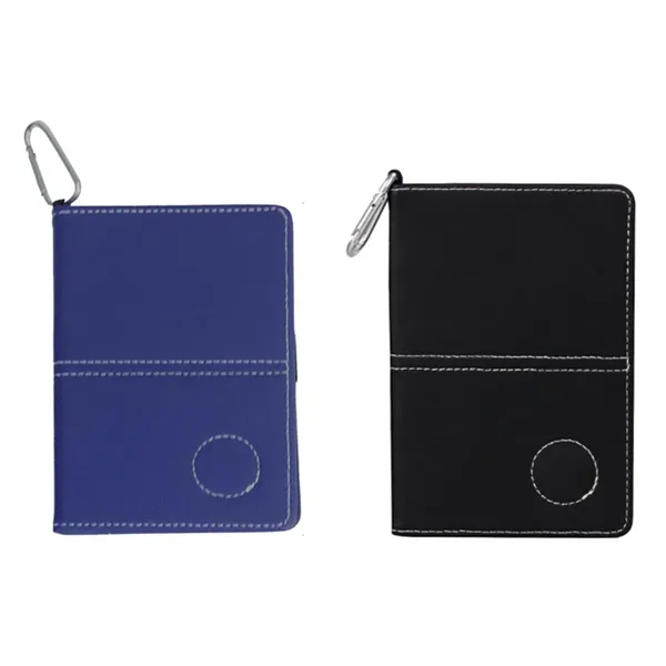 Golf Scorecard Holder with PU Leather Cover & Pen Clip - Golf Scorecard Holder with PU Leather Cover & Pen Clip - Image 2 of 4