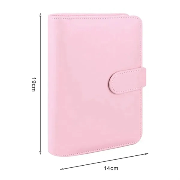 A6 PU Leather 6-Ring Binder Planner with Snap Closure - A6 PU Leather 6-Ring Binder Planner with Snap Closure - Image 1 of 5