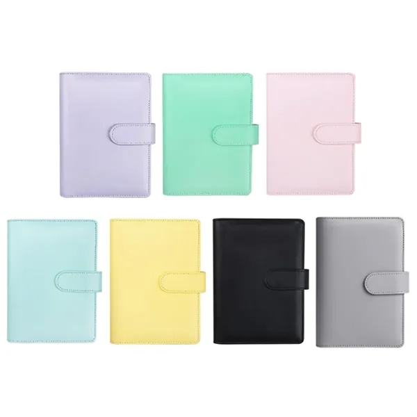 A6 PU Leather 6-Ring Binder Planner with Snap Closure - A6 PU Leather 6-Ring Binder Planner with Snap Closure - Image 2 of 5