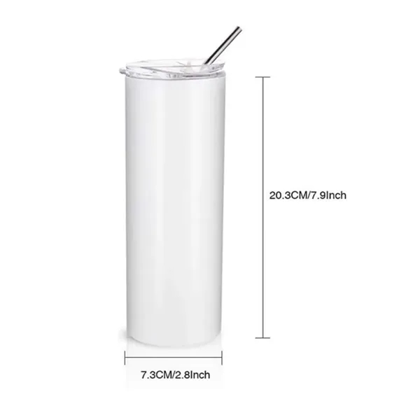 20oz. Sublimation Stainless Steel Insulated Tumbler - 20oz. Sublimation Stainless Steel Insulated Tumbler - Image 1 of 3