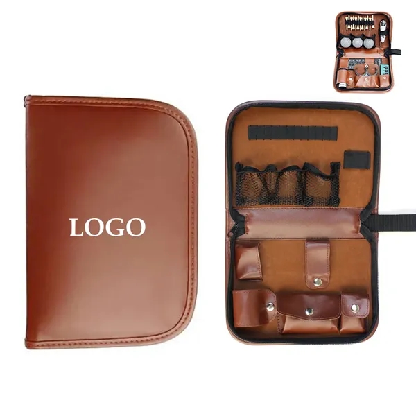 All in 1 PU Leather Multi-Compartment Golf Organizer Case - All in 1 PU Leather Multi-Compartment Golf Organizer Case - Image 0 of 4