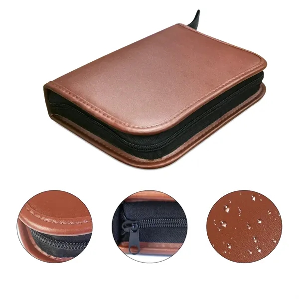 All in 1 PU Leather Multi-Compartment Golf Organizer Case - All in 1 PU Leather Multi-Compartment Golf Organizer Case - Image 2 of 4