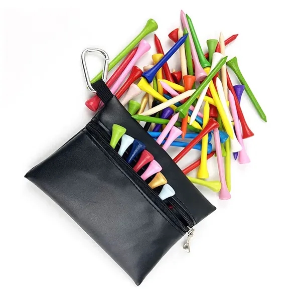 PU Golf Tee Organizer Pouch - PU Golf Tee Organizer Pouch - Image 2 of 3