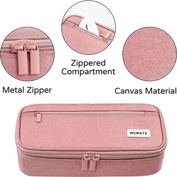 Canvas Pencil Case - Aesthetic Design & Large Capacity - Canvas Pencil Case - Aesthetic Design & Large Capacity - Image 5 of 6