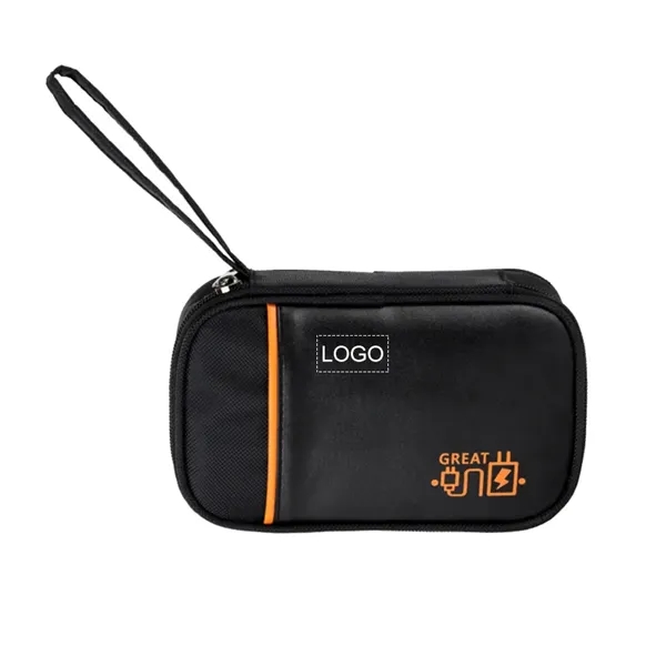 Compact Leather Cable Organizer - Compact Leather Cable Organizer - Image 0 of 2