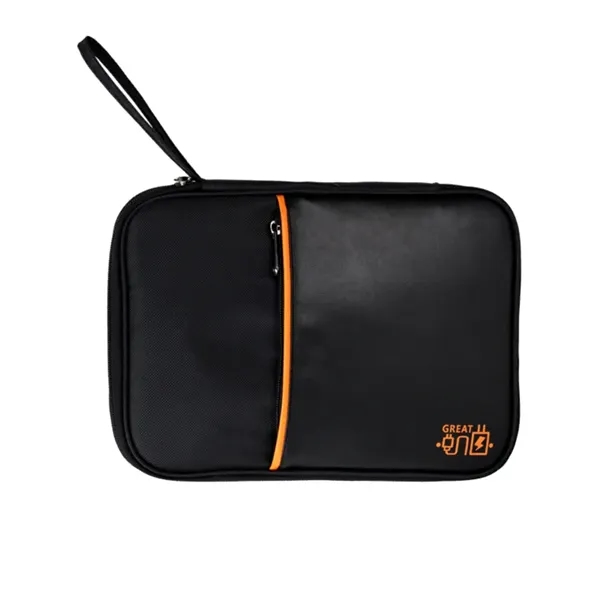 Medium Leather Cable Organizer - Medium Leather Cable Organizer - Image 1 of 2