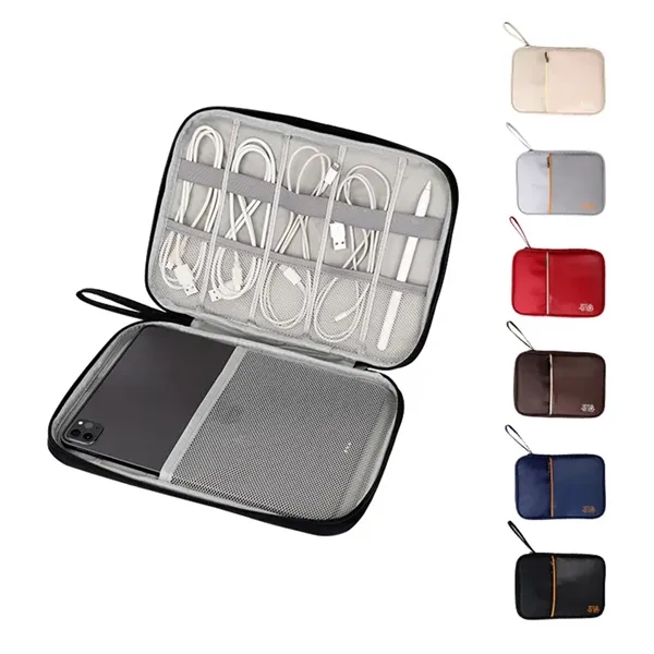 Medium Leather Cable Organizer - Medium Leather Cable Organizer - Image 2 of 2