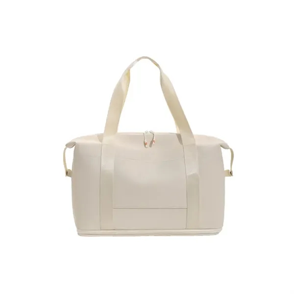 Vegan Leather Expandable Travel Tote - Vegan Leather Expandable Travel Tote - Image 3 of 5