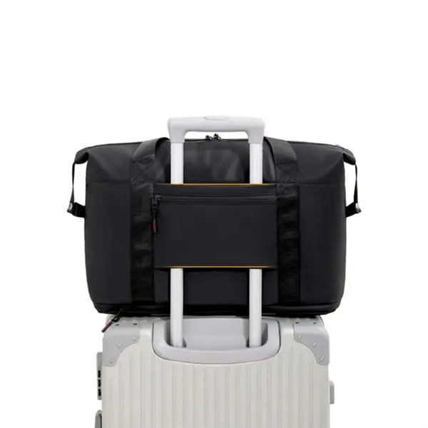 Vegan Leather Expandable Travel Tote - Vegan Leather Expandable Travel Tote - Image 5 of 5