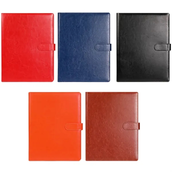 PU Leather A4 Portfolio Folder with Clipboard - PU Leather A4 Portfolio Folder with Clipboard - Image 2 of 4