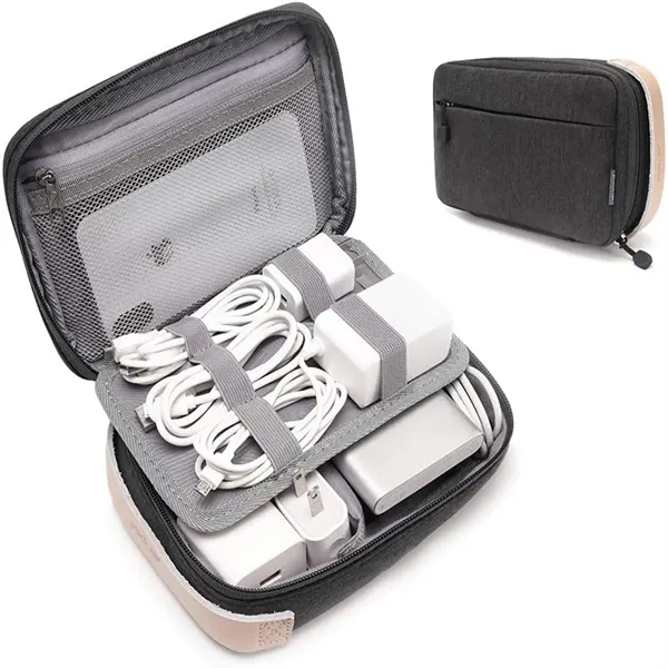 Travel Cable Organizer Pouch Electronic Accessories - Travel Cable Organizer Pouch Electronic Accessories - Image 0 of 4