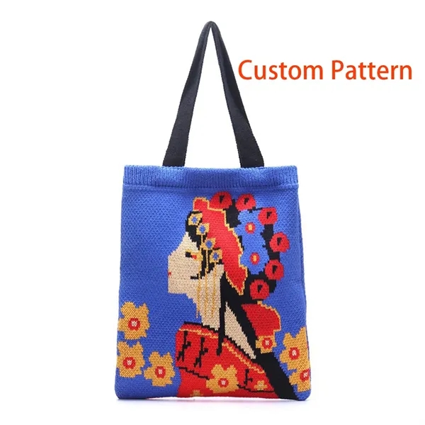 Cute Knitting Totes Women Fashion Shopping Bags Stylish - Cute Knitting Totes Women Fashion Shopping Bags Stylish - Image 0 of 4