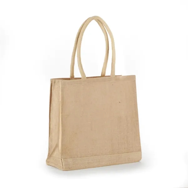All Natural Jute Tote Bag with Rope Handles - All Natural Jute Tote Bag with Rope Handles - Image 6 of 6
