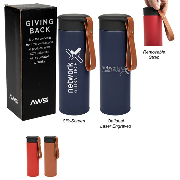 14 Oz. AWS Conrad Stainless Steel Bottle - 14 Oz. AWS Conrad Stainless Steel Bottle - Image 0 of 0