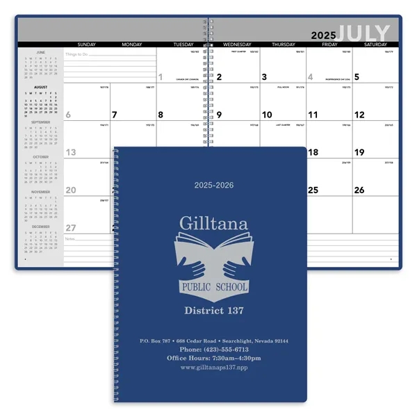 Academic Monthly Planner - Academic Monthly Planner - Image 0 of 1