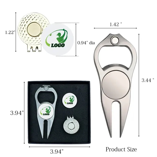 Golf Hat Clip Ball Marker Gift Set - Golf Hat Clip Ball Marker Gift Set - Image 1 of 7