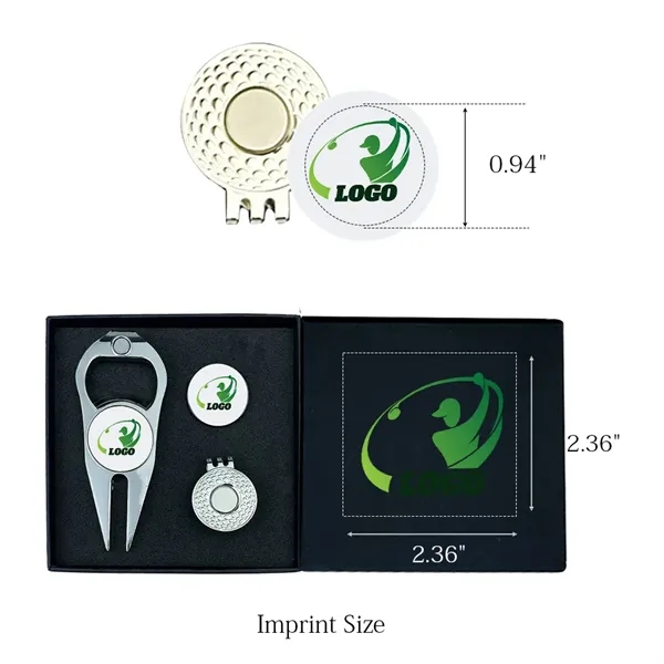 Golf Hat Clip Ball Marker Gift Set - Golf Hat Clip Ball Marker Gift Set - Image 2 of 7