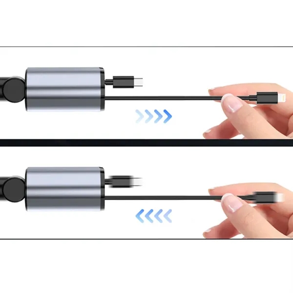 120W Fast Charging Retractable Car Charger - 120W Fast Charging Retractable Car Charger - Image 2 of 2