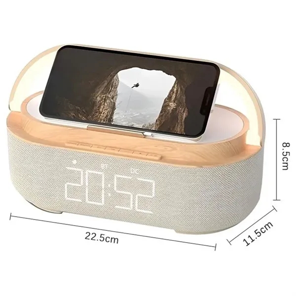 Bluetooth Speaker Alarm Clock Wireless Charger - Bluetooth Speaker Alarm Clock Wireless Charger - Image 1 of 3